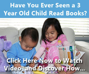 discover how a 3 years old learn how to read