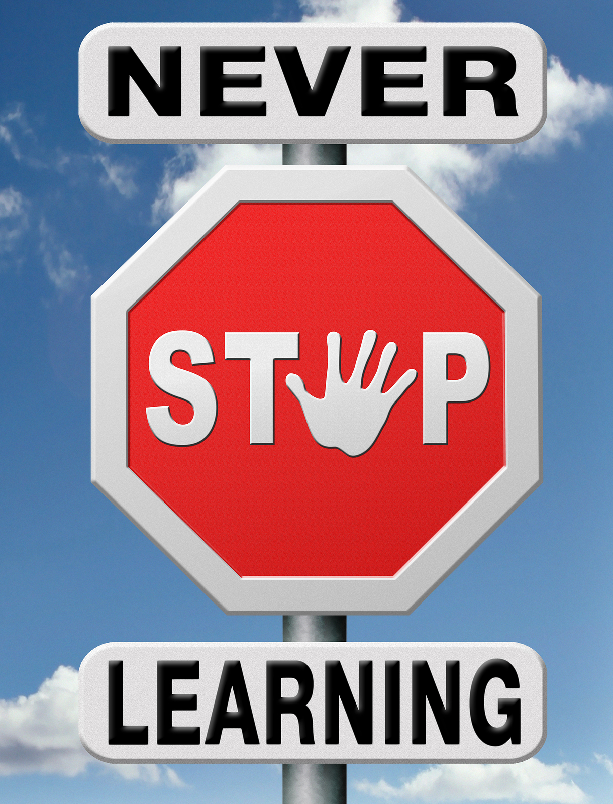 Never Stop Learning Signpost-43251589